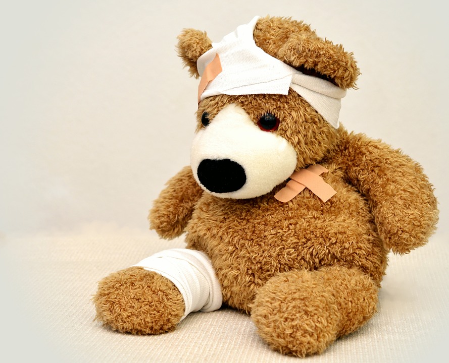 Injured teddy
